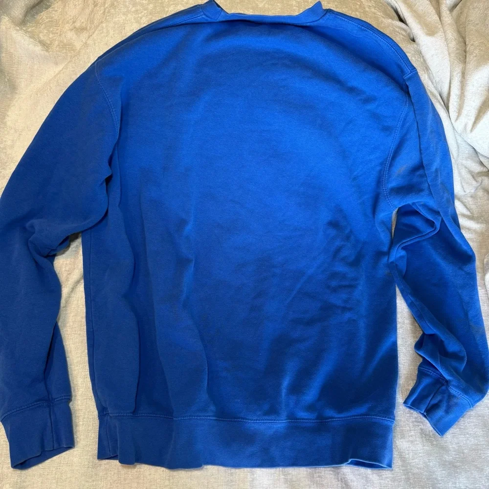 Onepiece Blue and Yellow Graphic Crewneck Sweater